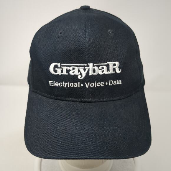 Graybar Electrical Voice Data Snapback Cap Black One Size Adjustable Embroidered - Picture 2 of 10